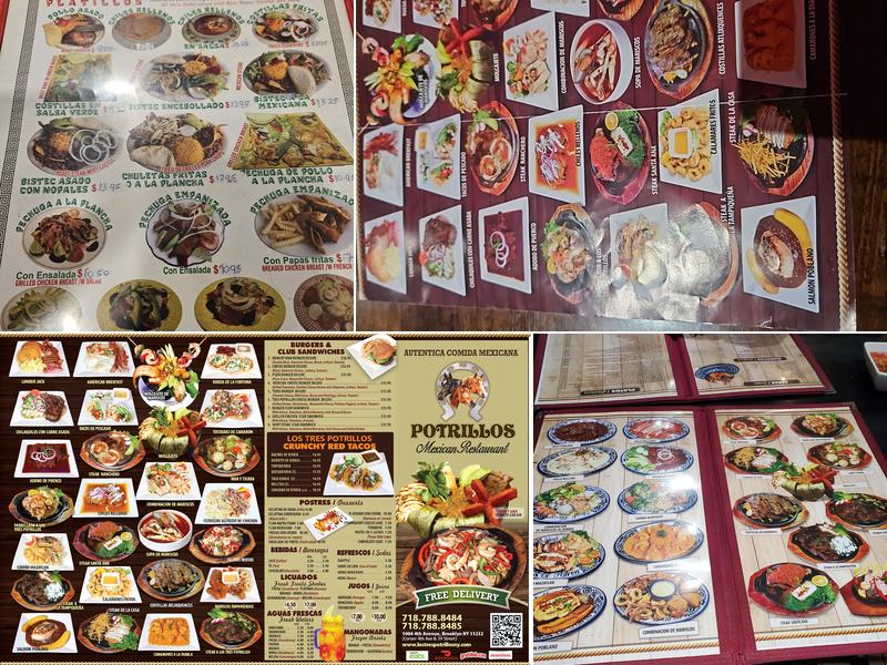 Los Tres Potrillos Menu