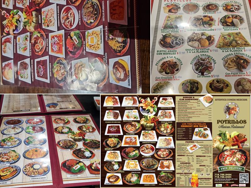 Los Tres Potrillos Menu