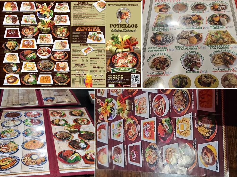 Los Tres Potrillos Menu