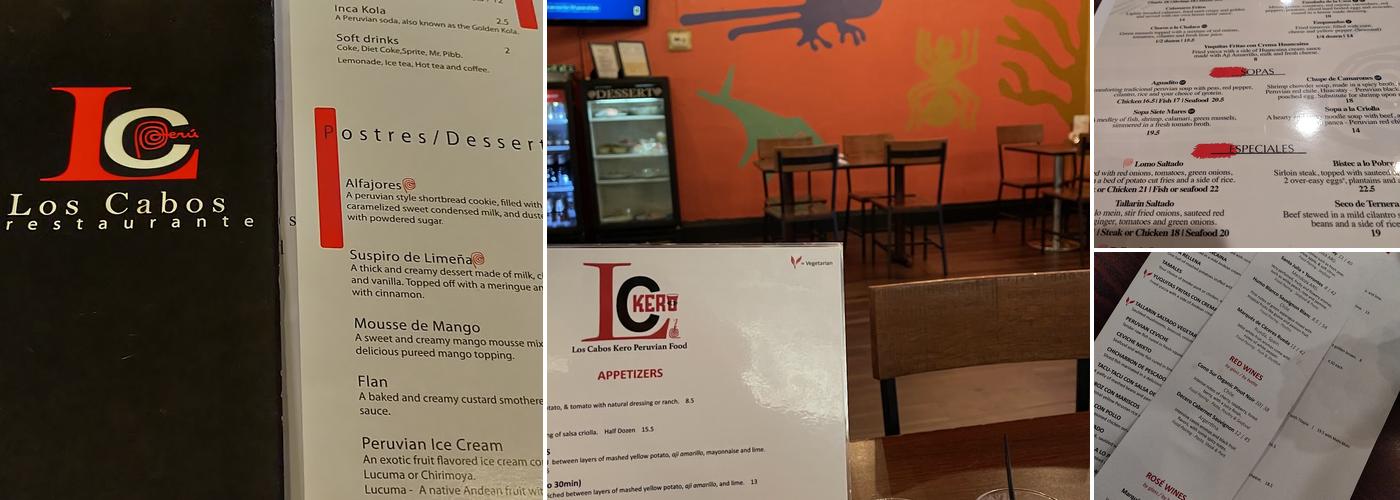 Los Cabos Puro Peru Menu