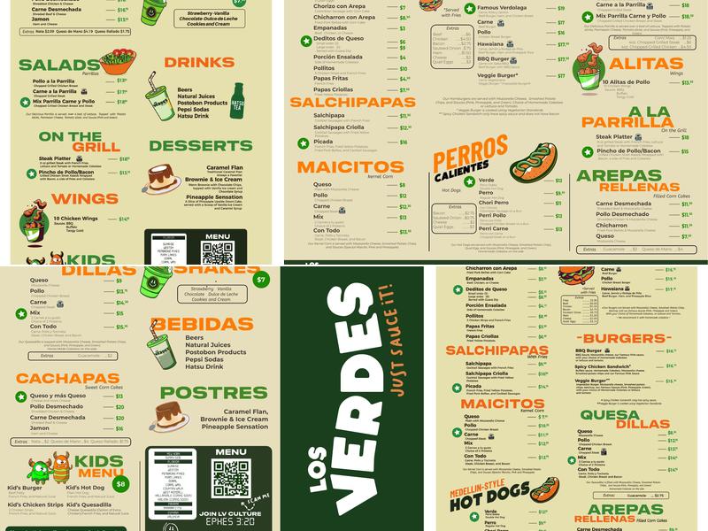 Los Verdes Doral Menu