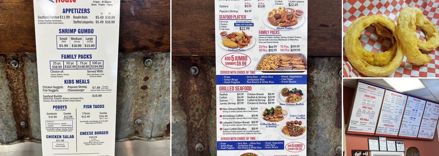 Louisiana Fish House Menu