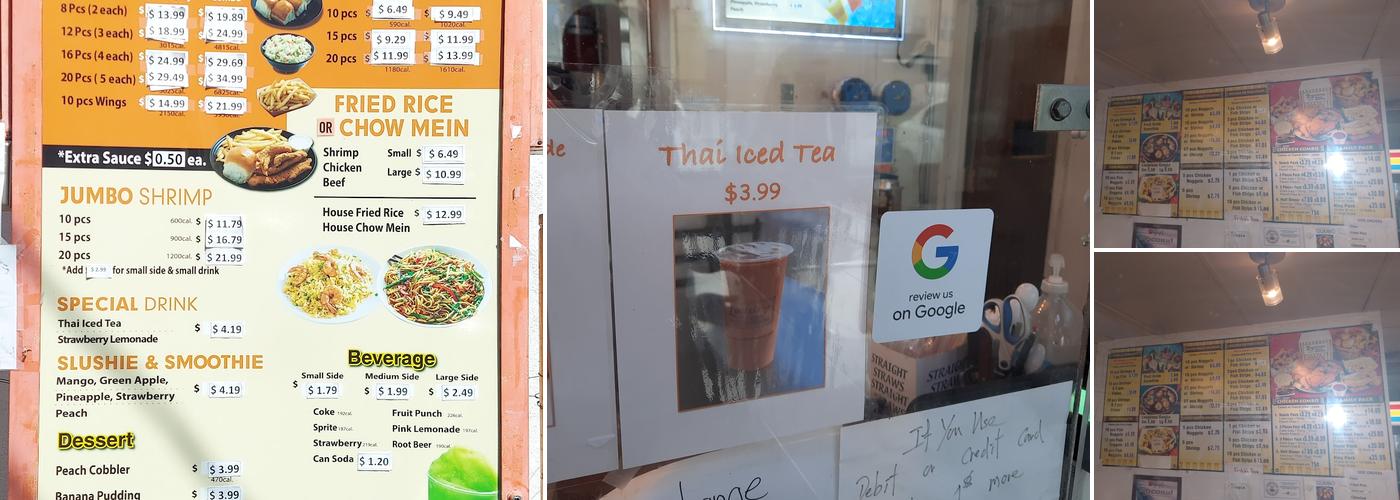 Louisiana Fried Chicken Menu