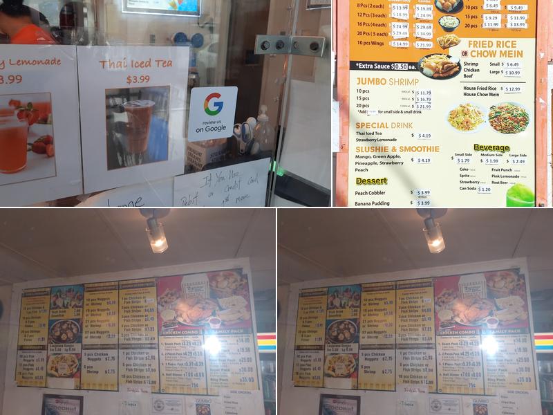 Louisiana Fried Chicken Menu