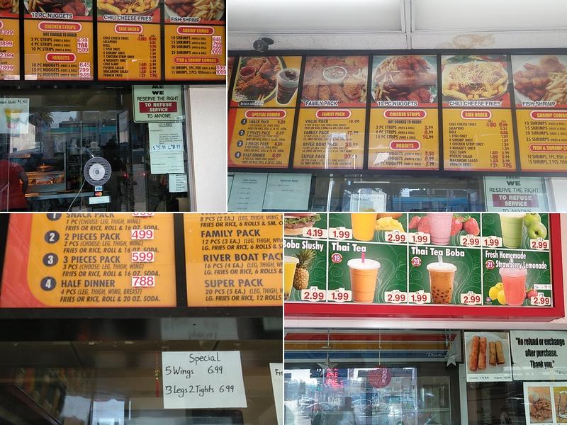 Louisiana Fried Chicken on Main and Imperial Street Menu