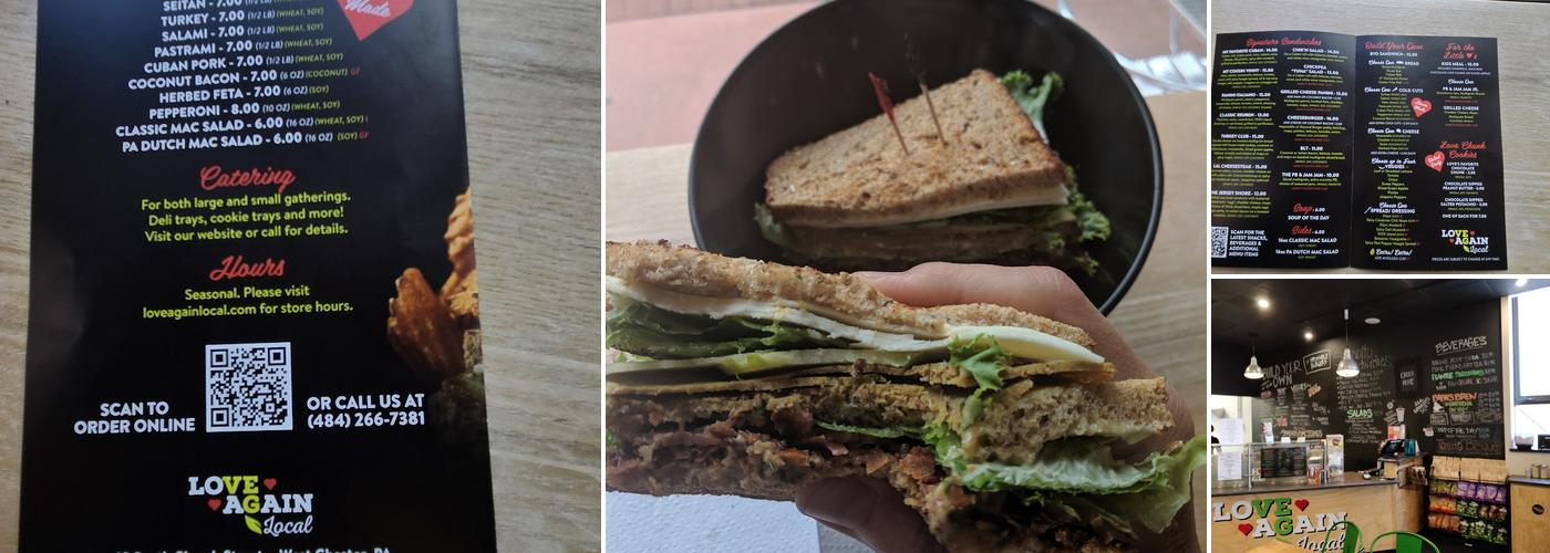 Love Again Local Menu