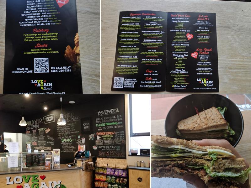 Love Again Local Menu