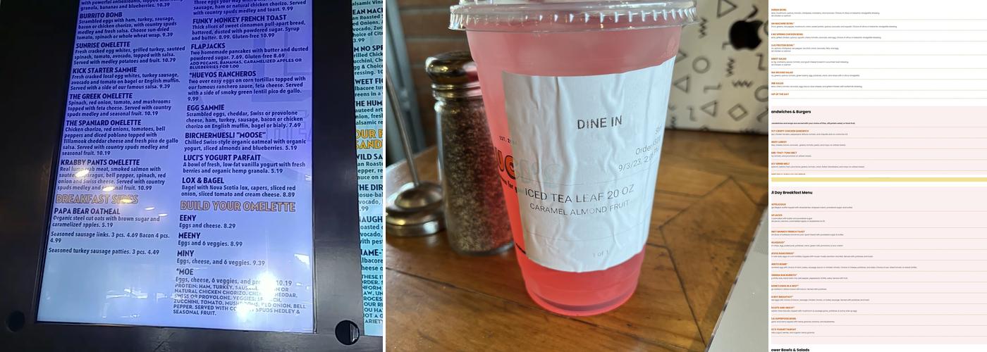 Luci's Marketplace Menu