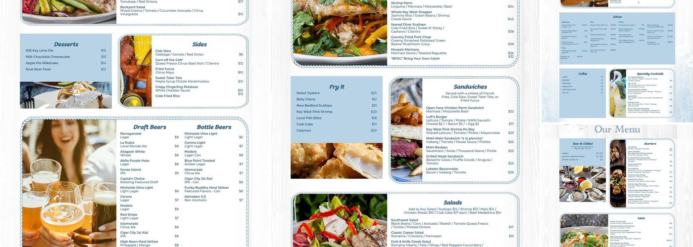 Luff's Fish House Menu