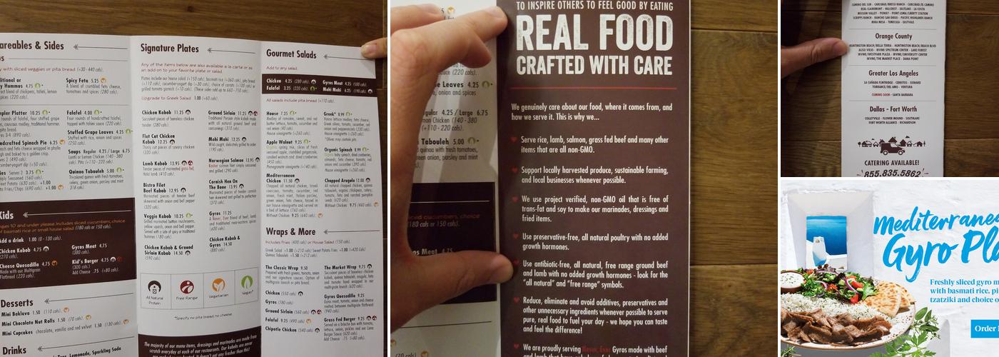Luna Grill Oxnard Menu