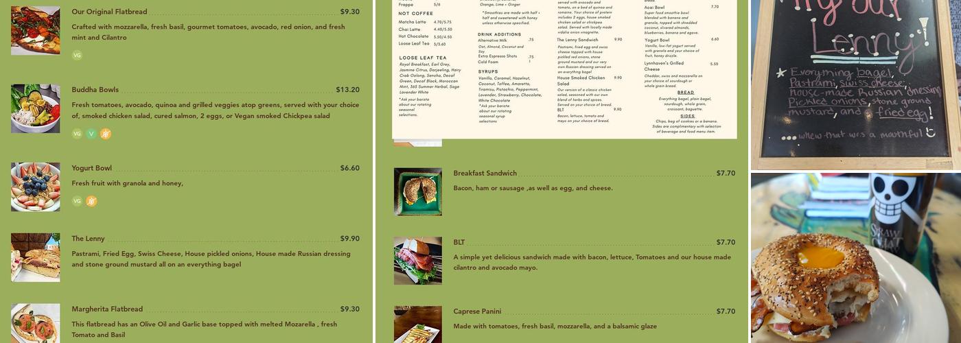Lynnhaven Coffee Company Menu