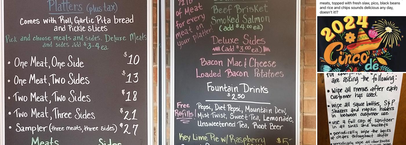 M-N-M BBQ Catering and Special Events Menu