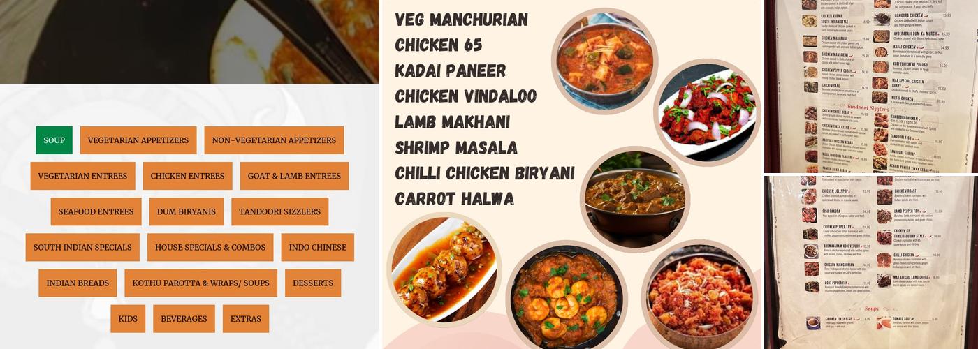 Maa Kitchen Menu