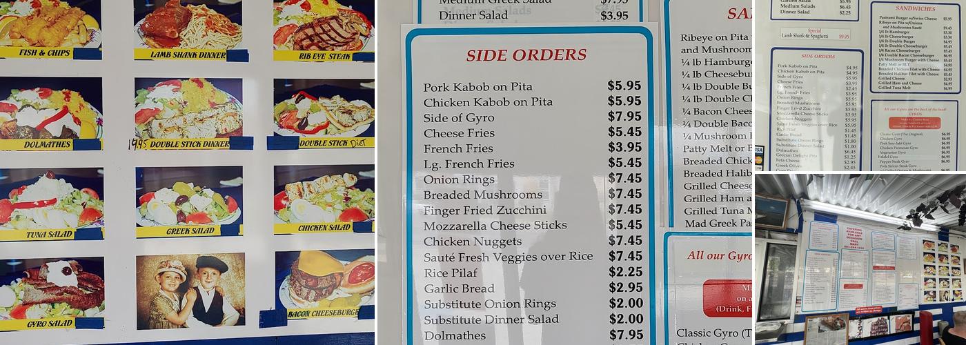 Mad Greek Menu
