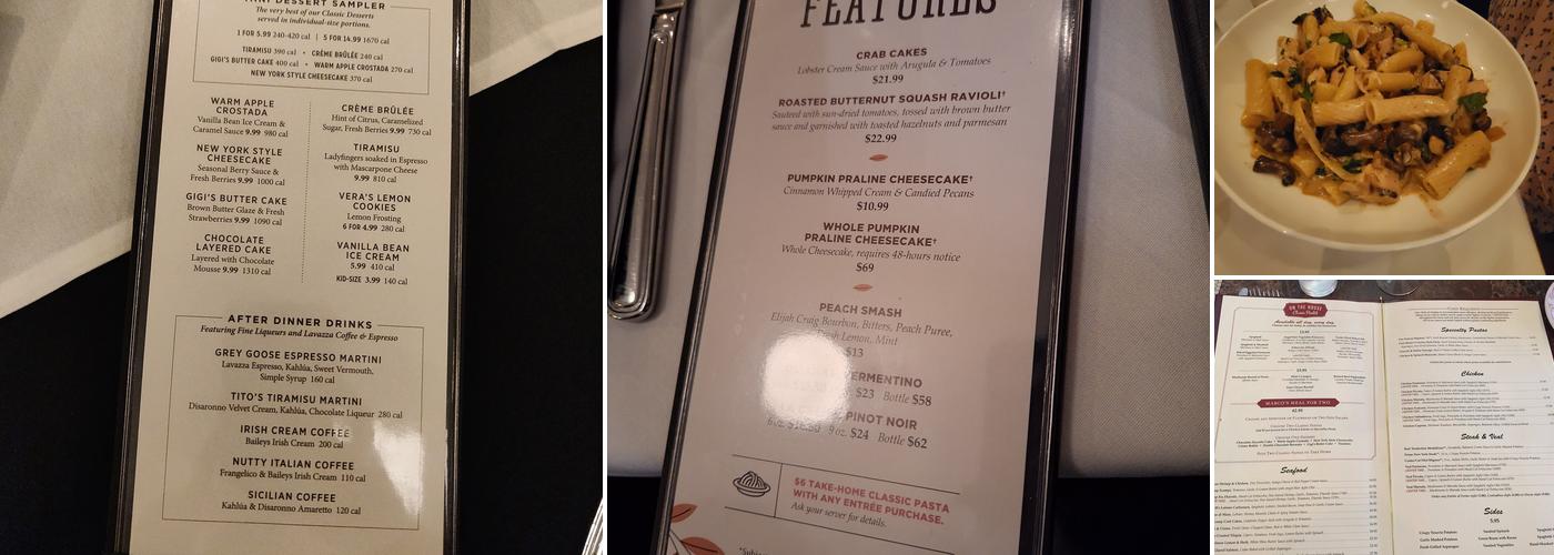 Maggiano's Little Italy Menu