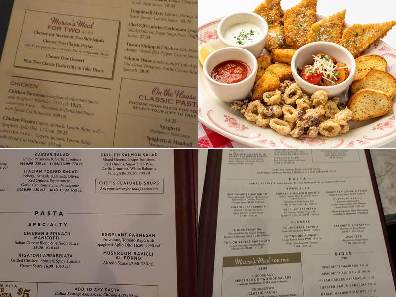 Maggiano's Little Italy Menu