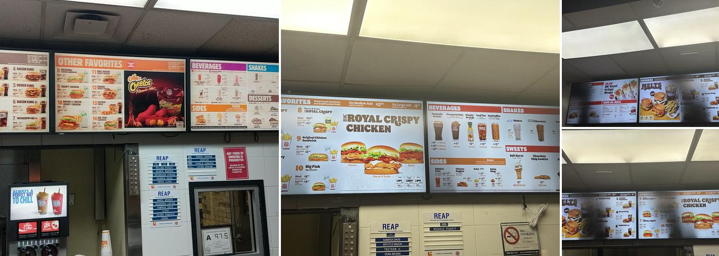 Burger King Menu