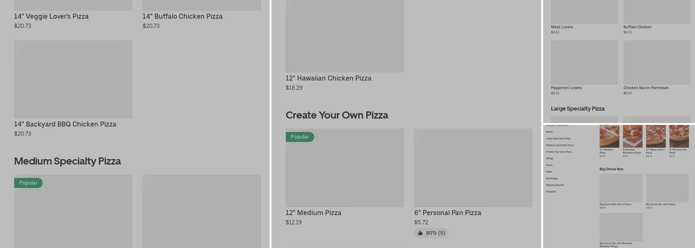 Pizza Hut Menu