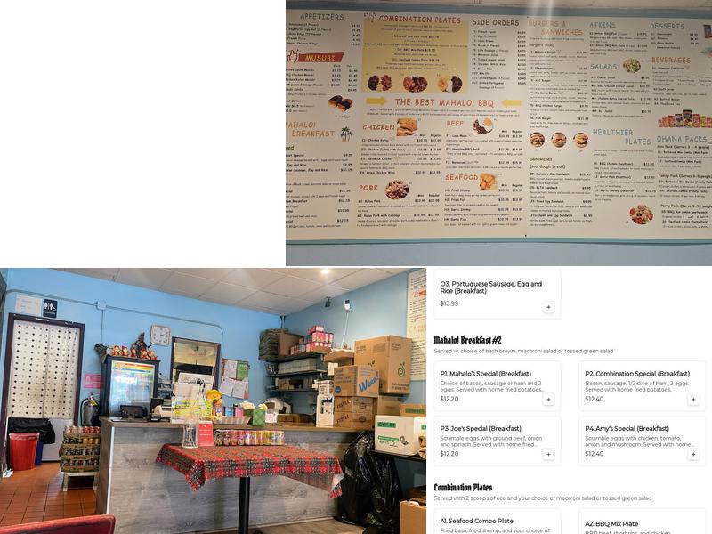 Mahalo Menu