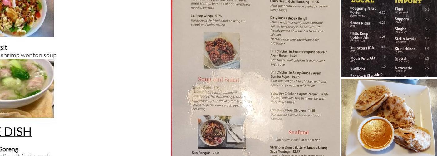 Makanmakan Asian Streat Food Fare Menu