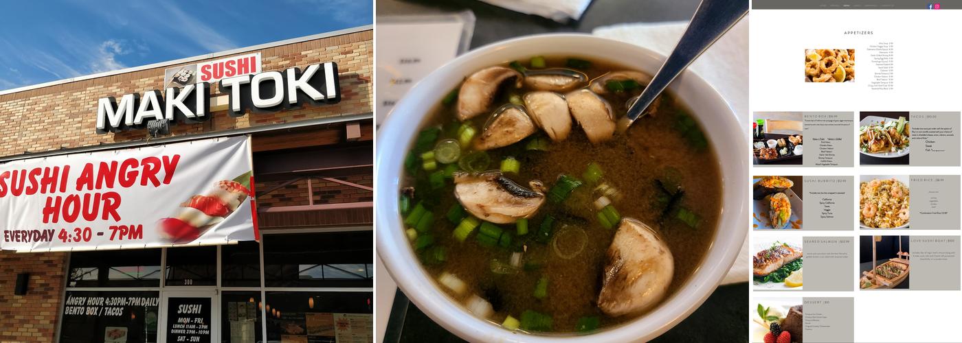 Maki Toki Menu