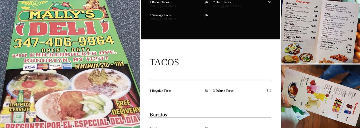Mally's Menu