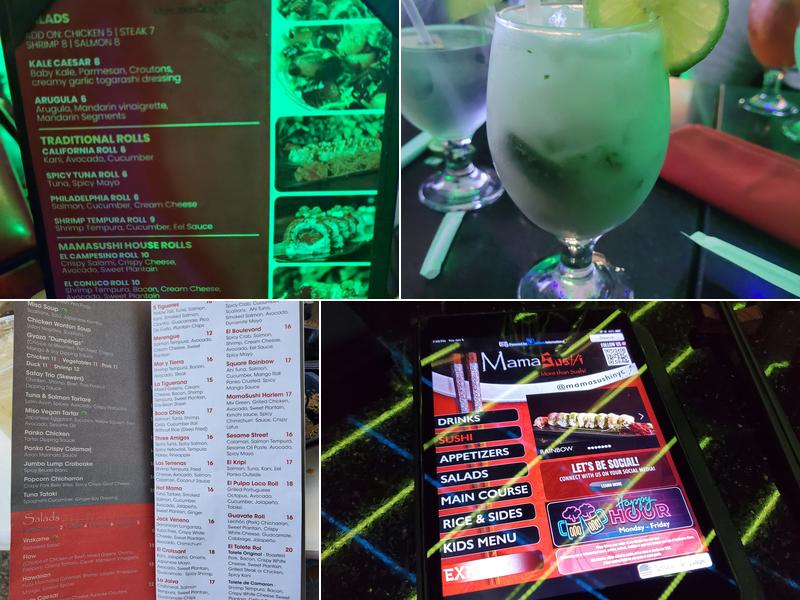 Mamasushi Menu