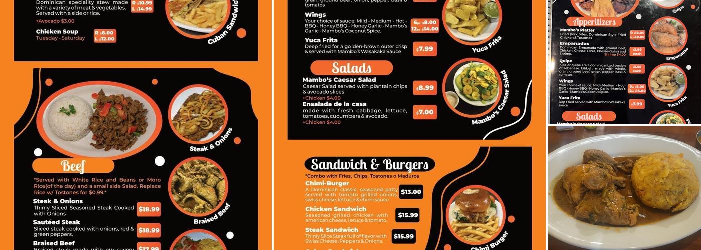 Mambo's Dominican Kitchen Menu
