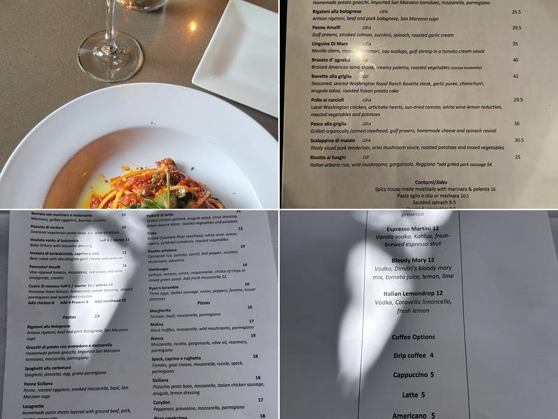 Mamma Melina Ristorante & Pizzeria Menu