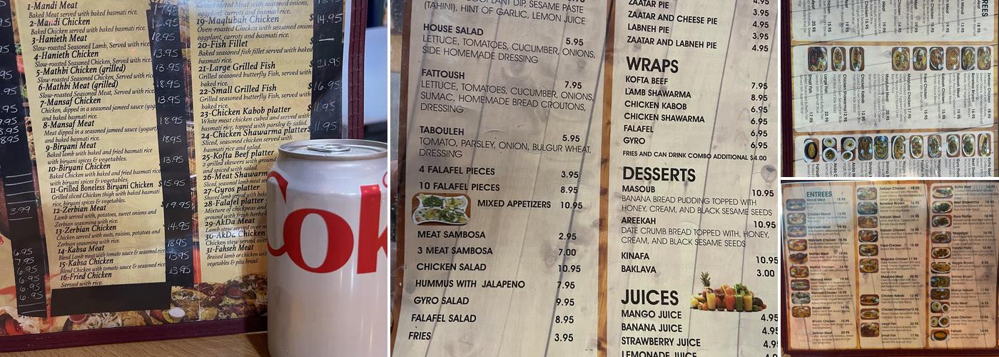 Mandi House Menu