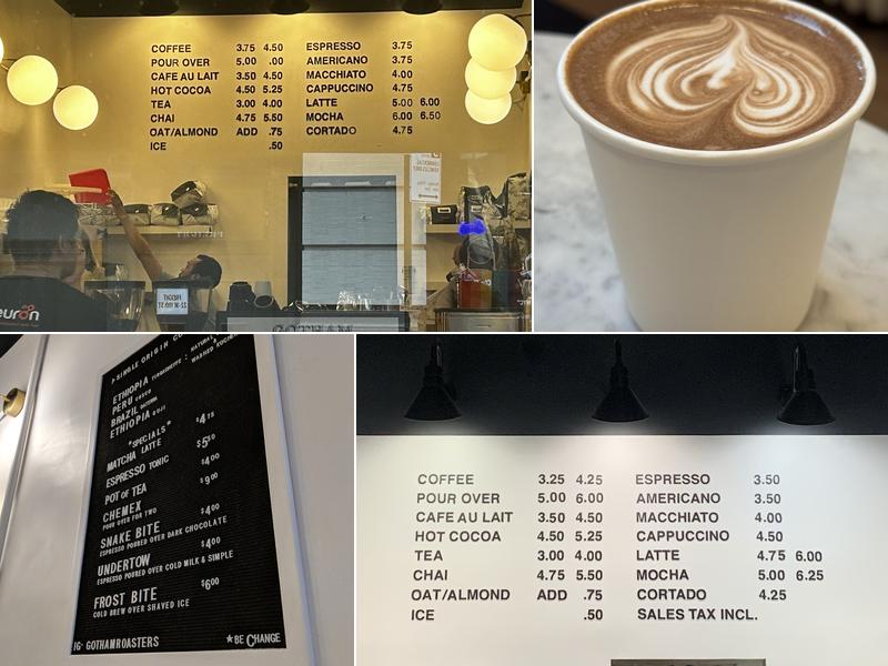 Gotham Coffee Roasters Menu