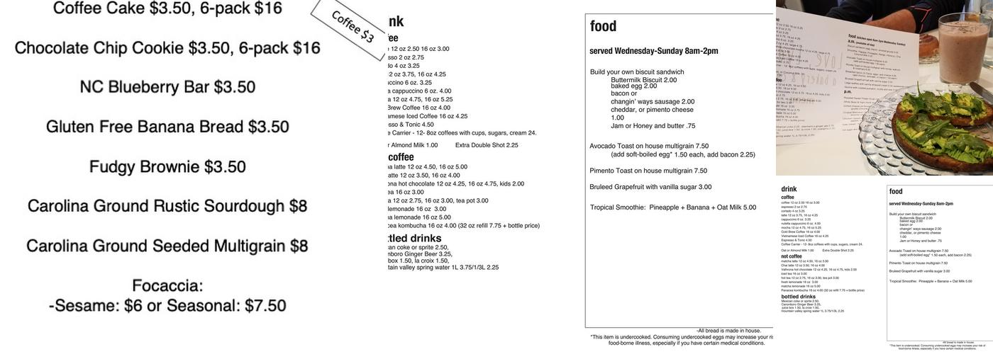 Love, Lydia Bakery & Cafe Menu
