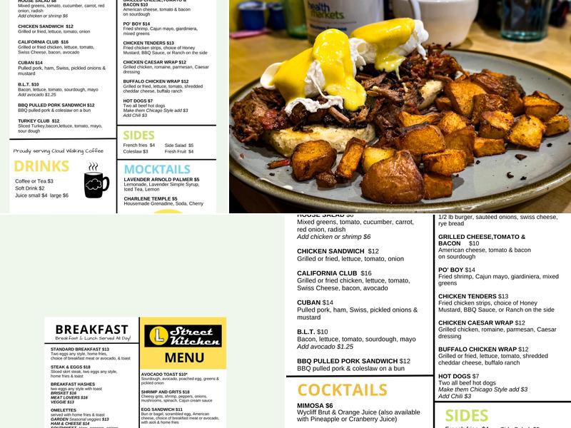 L Street Kitchen Menu