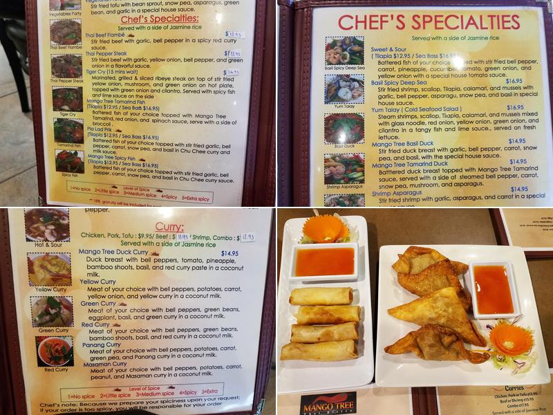 Mango Tree Menu