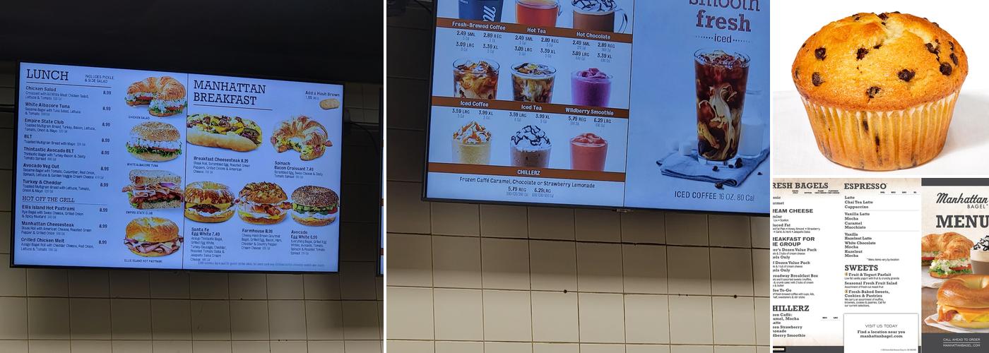 Manhattan Bagel Menu