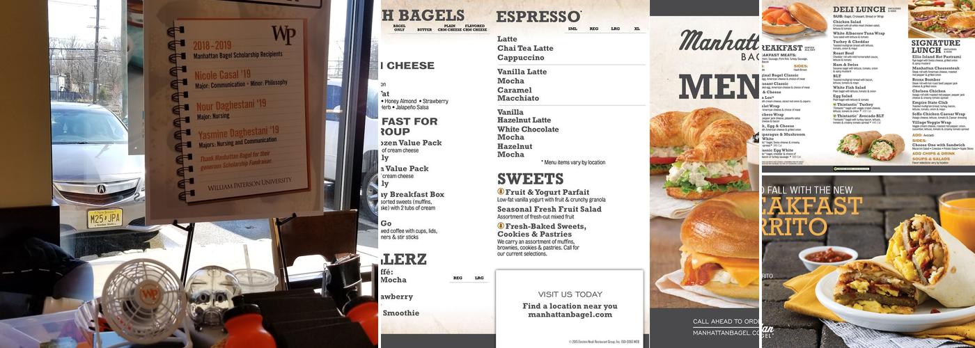 Manhattan Bagel Menu