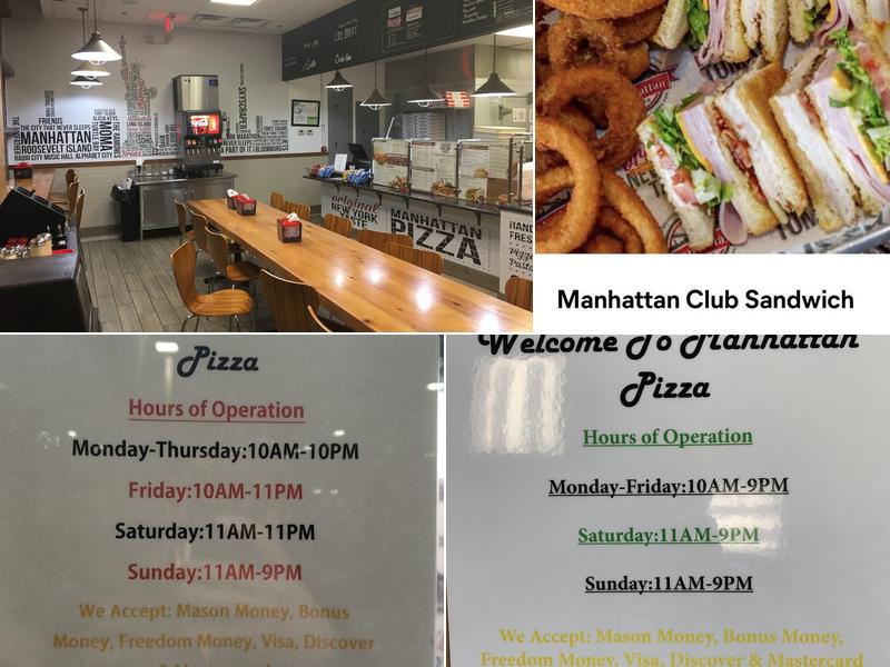 Manhattan Pizza GMU Menu