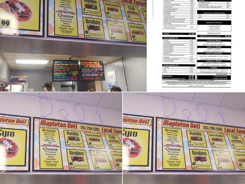 Mapleton Deli Menu