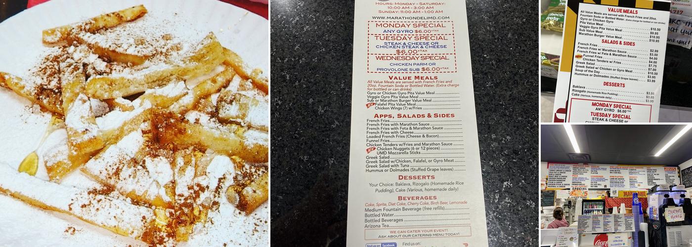 Marathon Deli Menu