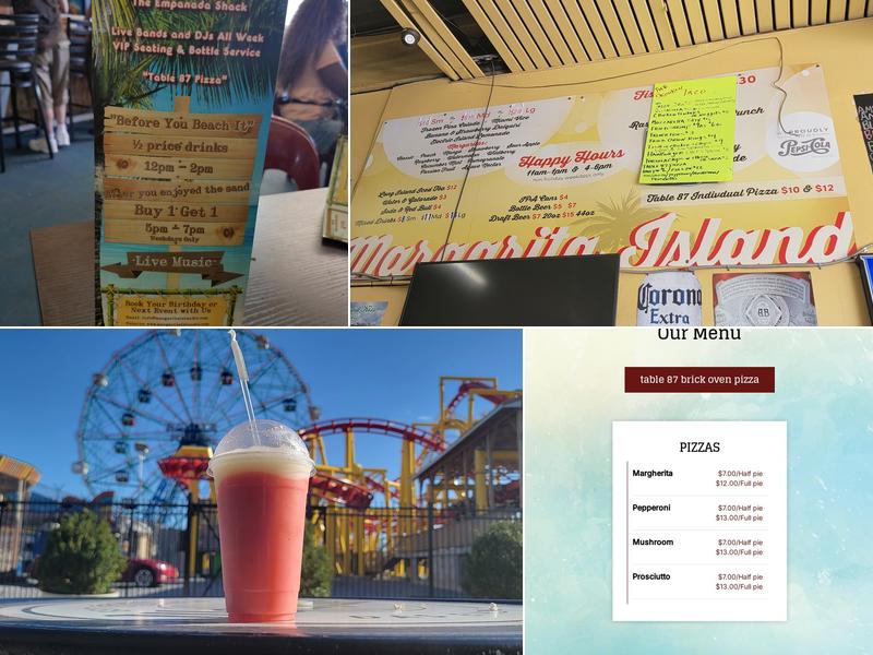 Margarita Island Menu