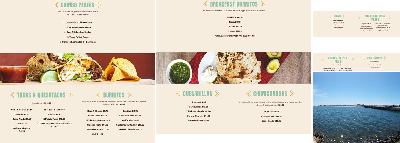 Margaritas Kitchen & Cantina Menu