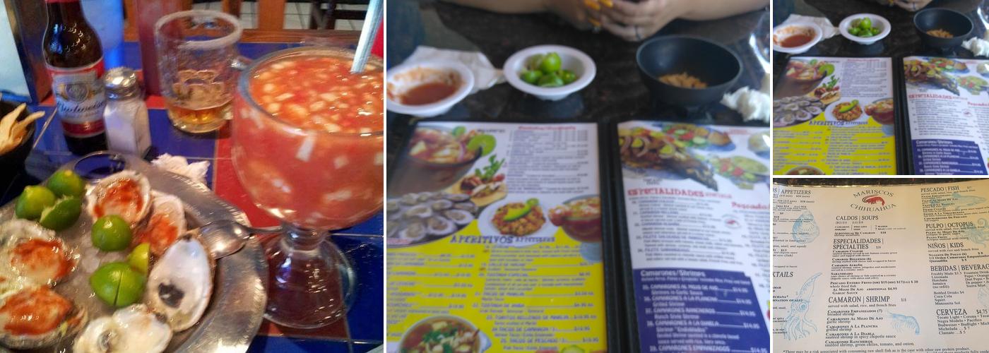 Mariscos Chihuahua Menu