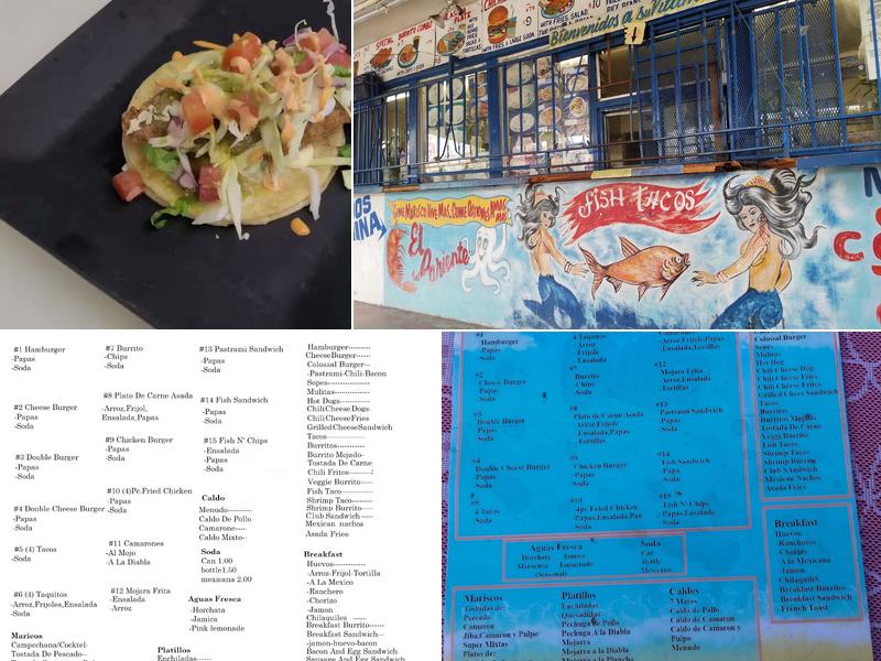 Mariscos El Pariente Menu
