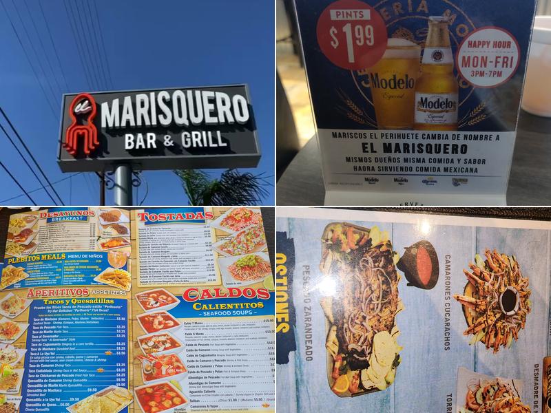 El Marisquero Bar and Grill Menu