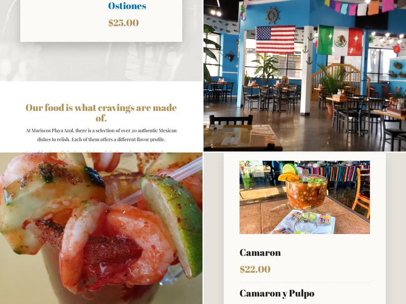 Mariscos Playa Azul Menu