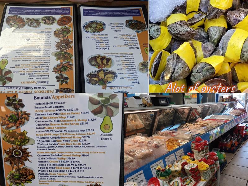 Mariscos Vuelve A La Vida Restaurant Menu