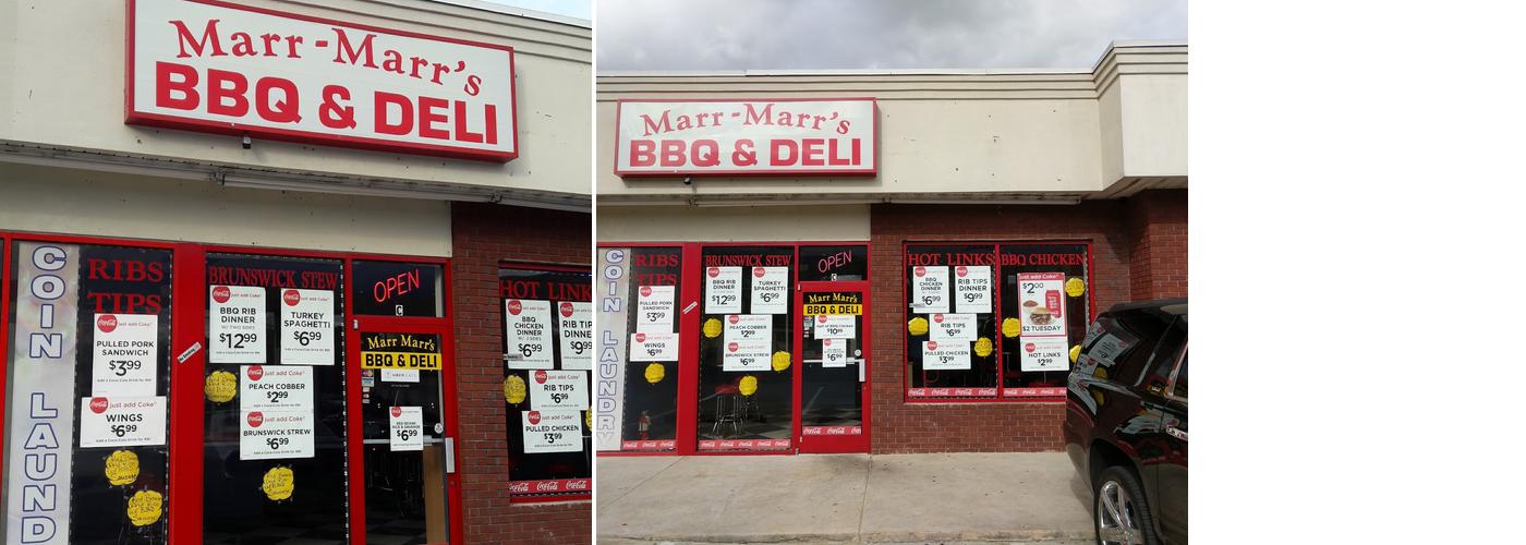 Marr Marr's BBQ Menu