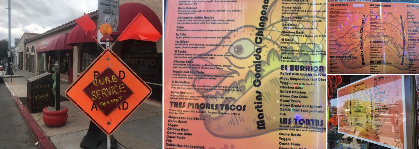 Martins Comida Chingona Menu