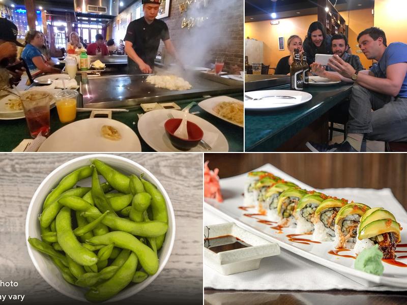 Natto hibachi and sushi