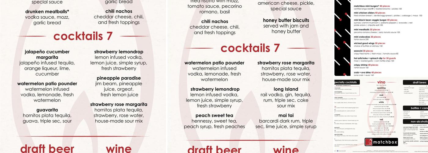 matchbox Menu